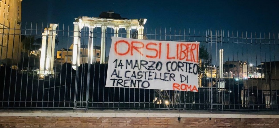 Da Roma a Belluno, da Trieste a Milano: “Orsi liberi, nuovo corteo al Casteller”